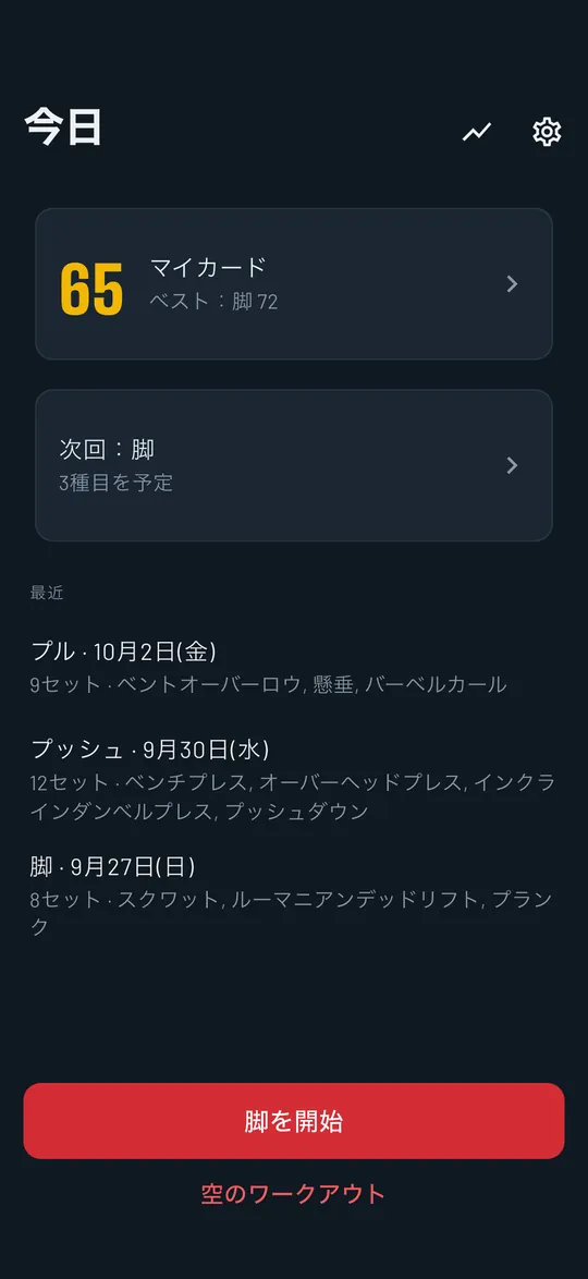 セットを記録した後のRepvoiceのインターバルタイマー